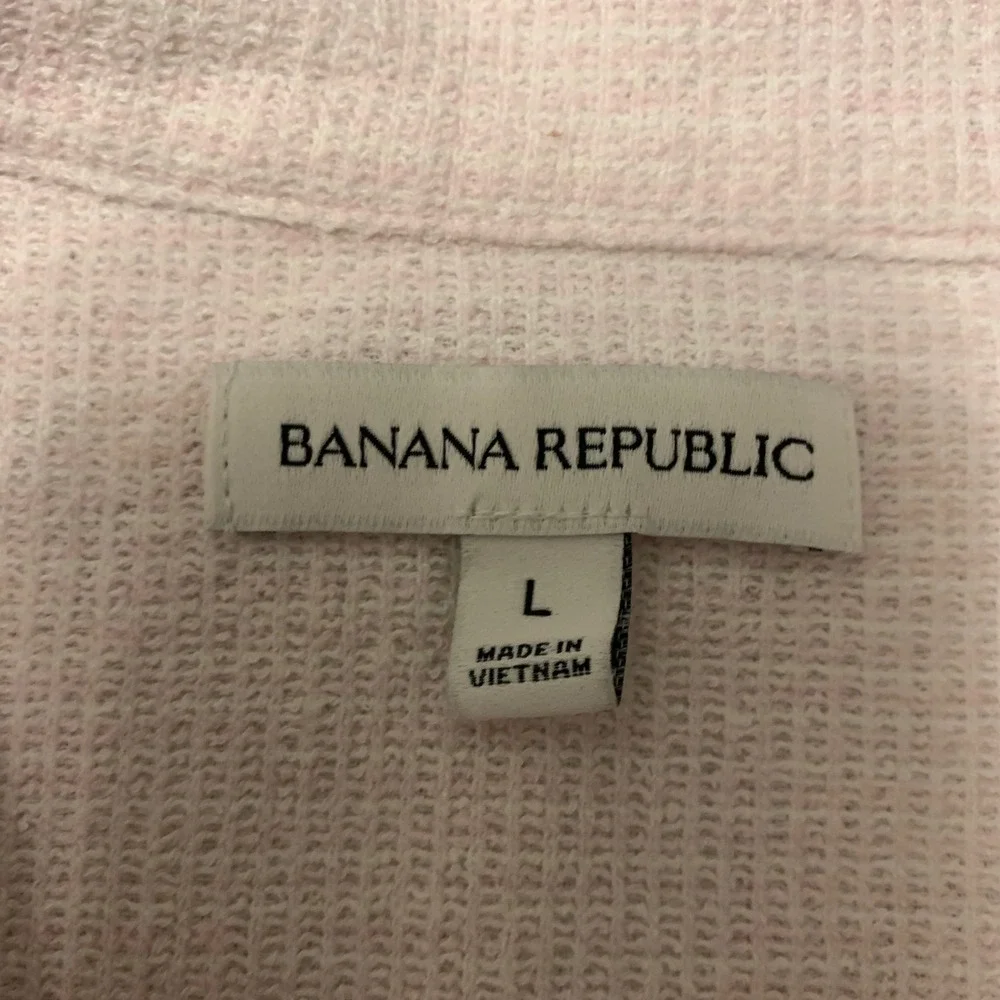 Banana Republic‎ Men's L Pique Polo Shirt Light Pink Short Sleeve EUC